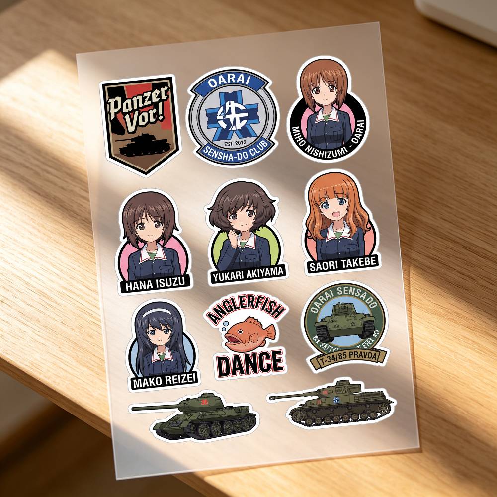 Laptop Accessories Kids - Autocollants de moto Anime Girls Und