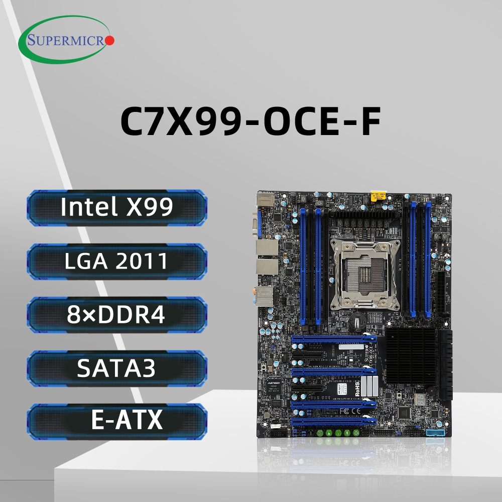 Intel Cpu Core I7 - Carte mère Supermicro C7X99-OCE-F LGA2011 compatible