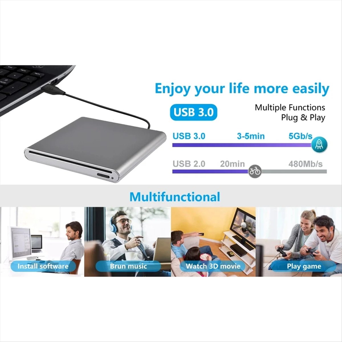 Lecteur optique externe à aspi - Laptop Accessories Bd avis et prix