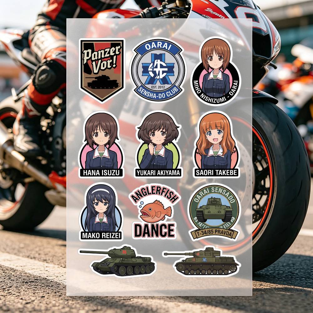 Autocollants de moto Anime Gir - Laptop Accessories Kids avis et prix