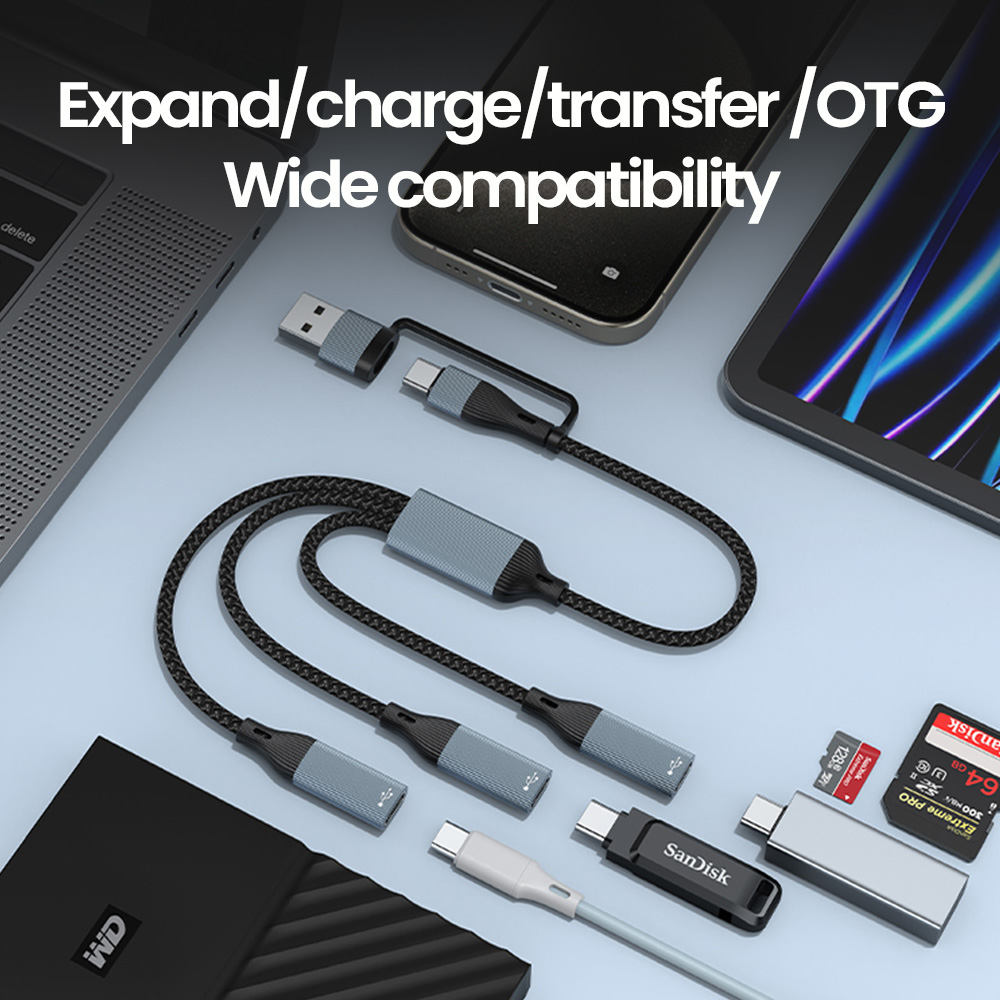 3 en 1 Type C Hub USB Hub USB  - Laptop Lock Cable avis et prix