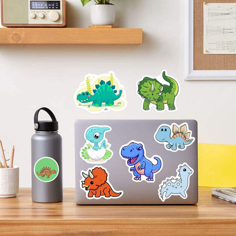 Autocollants dinosaures mignon - Laptop Accessories Kids avis et prix