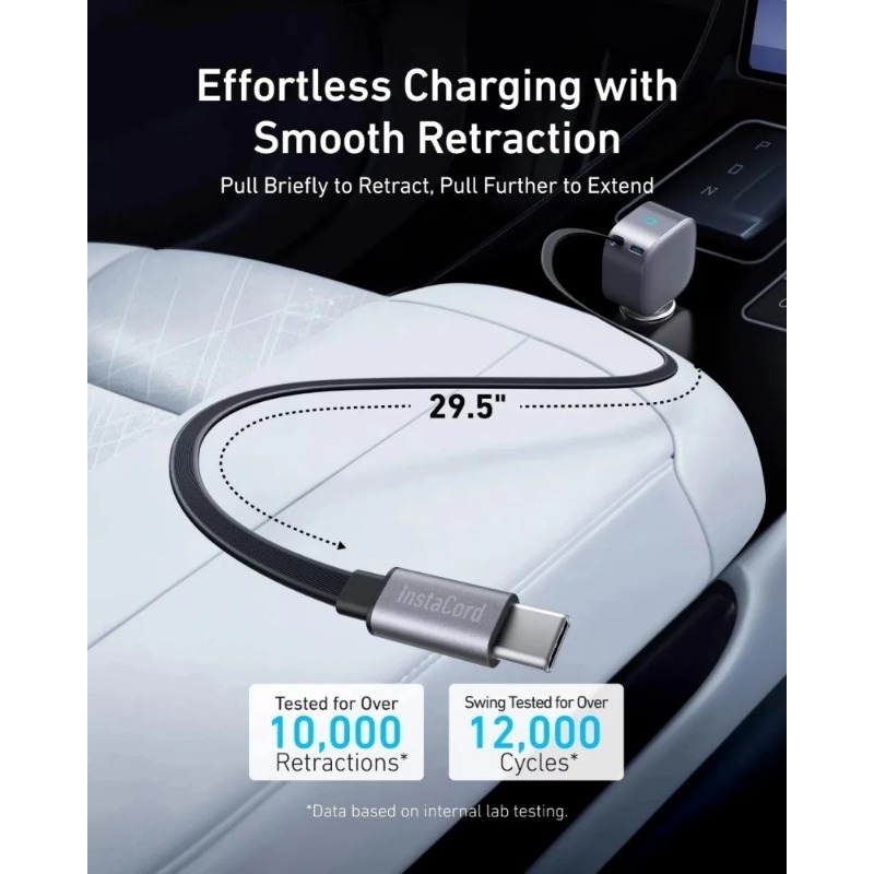 Chargeur de voiture USB-C Anke - Laptop Lock Cable avis et prix
